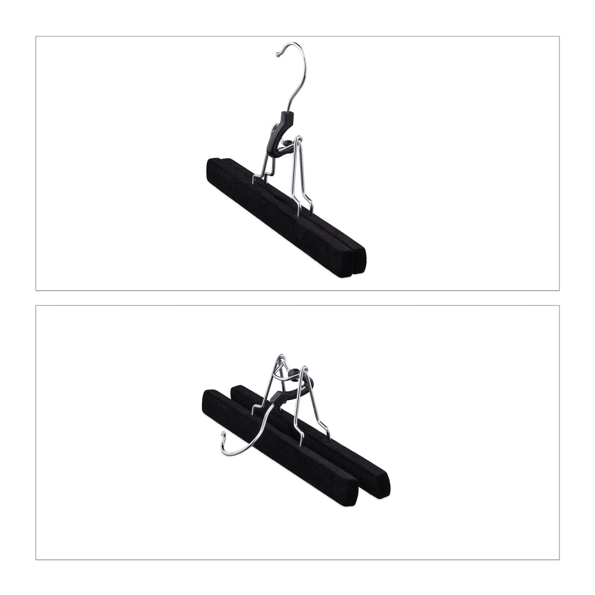 Velvet Trouser Hanger Set of 5