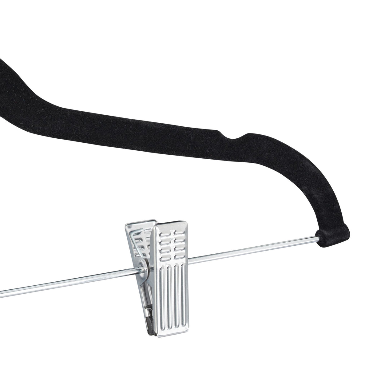 Velvet hanger with clips set of 12