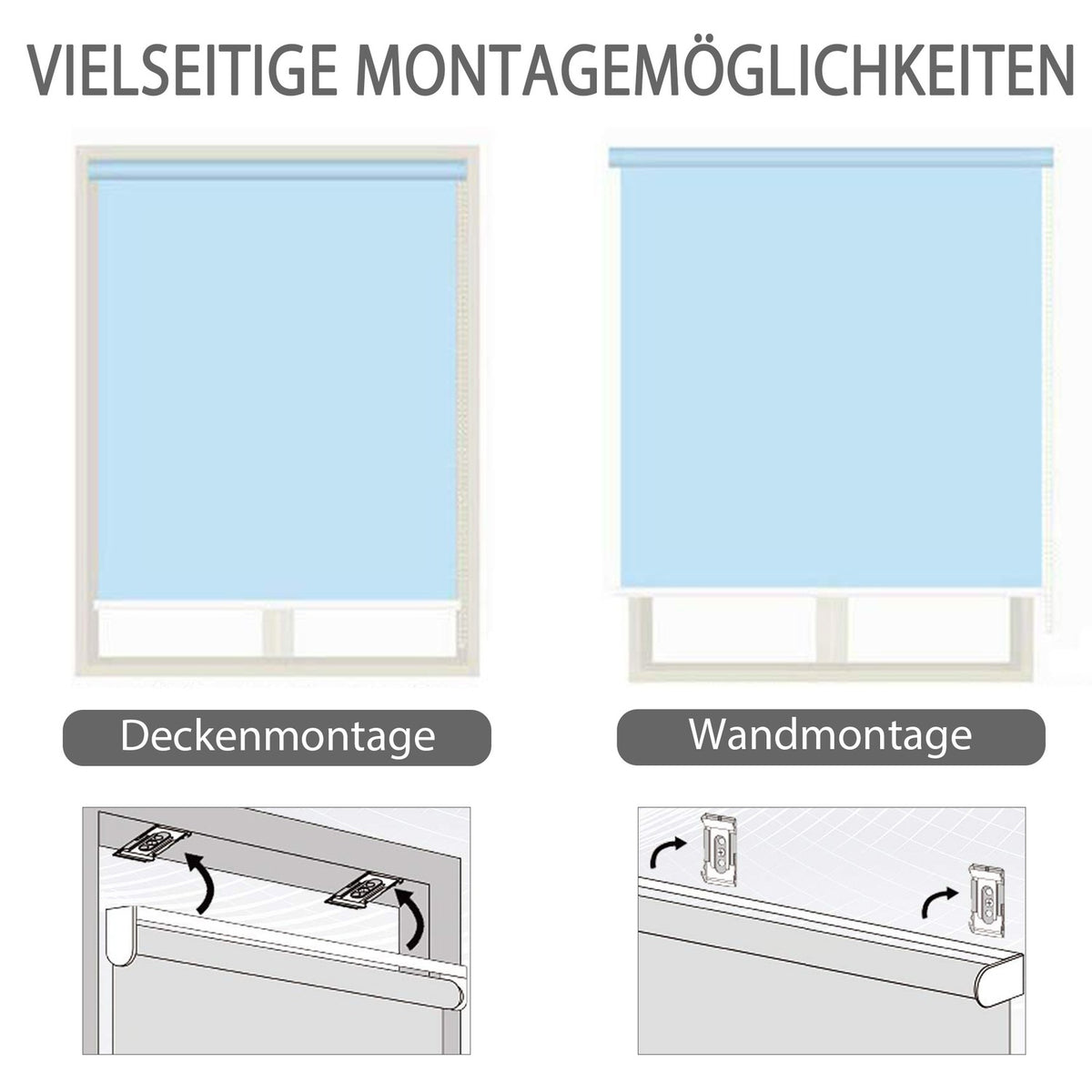 Vertical Awning Balcony Wind Protection And Privacy Screen, Hand Crank, Polyester + Aluminum, 100X140Cm