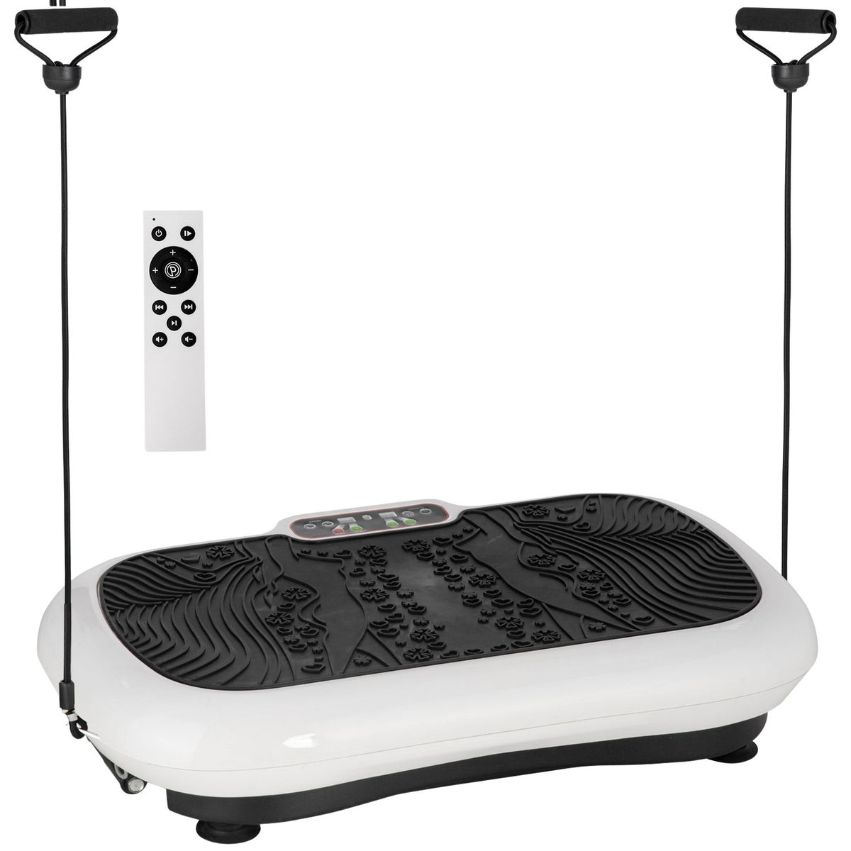 Vibration Plate Fitness Device With 2 Fitness Bands, 99 Vibration Levels, Up To 120 Kg, For Full Body Training, 200W