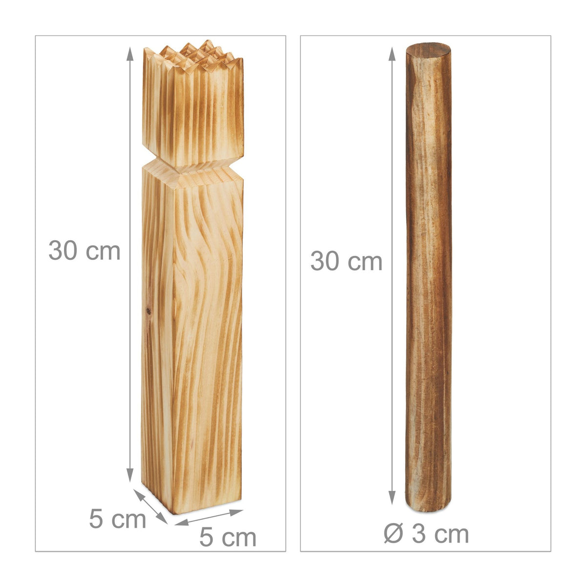 Viking Kubb Wooden Game Set