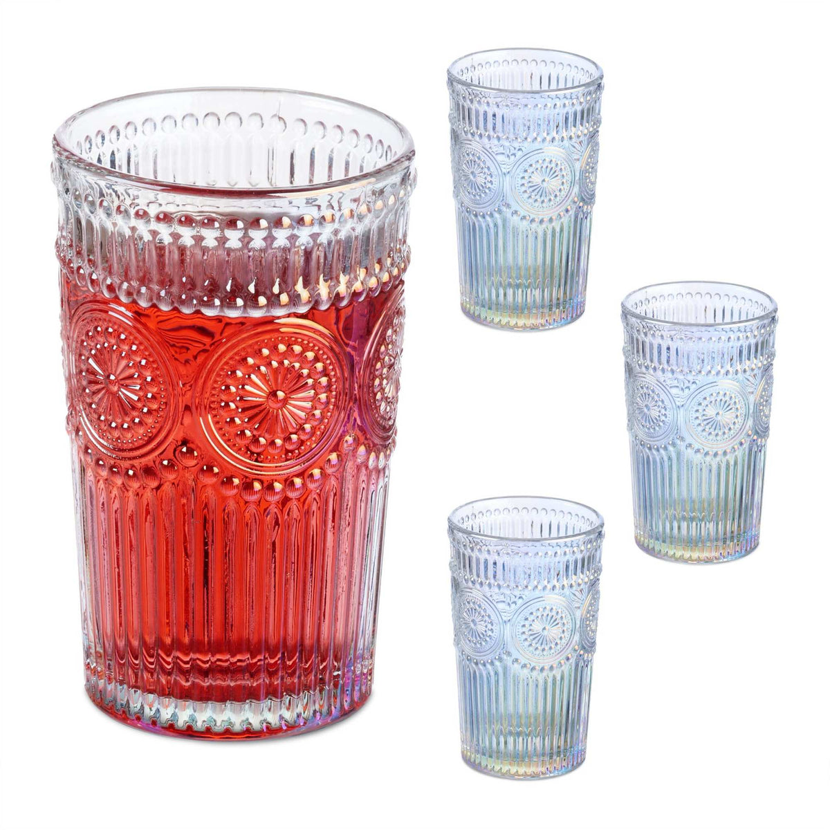 Vintage drinking glasses 4-pack