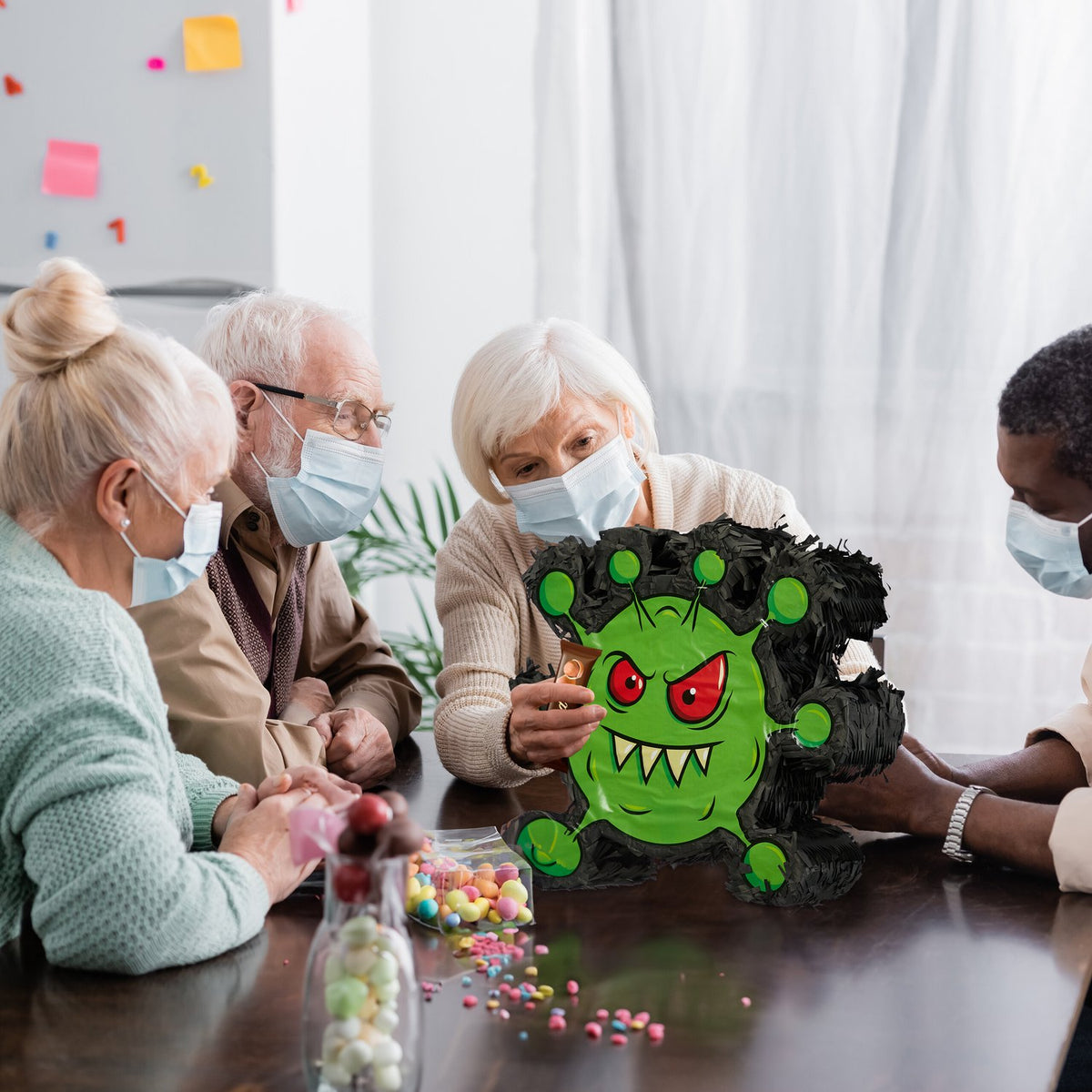 Virus Design Children's Party Pinata, Fillable