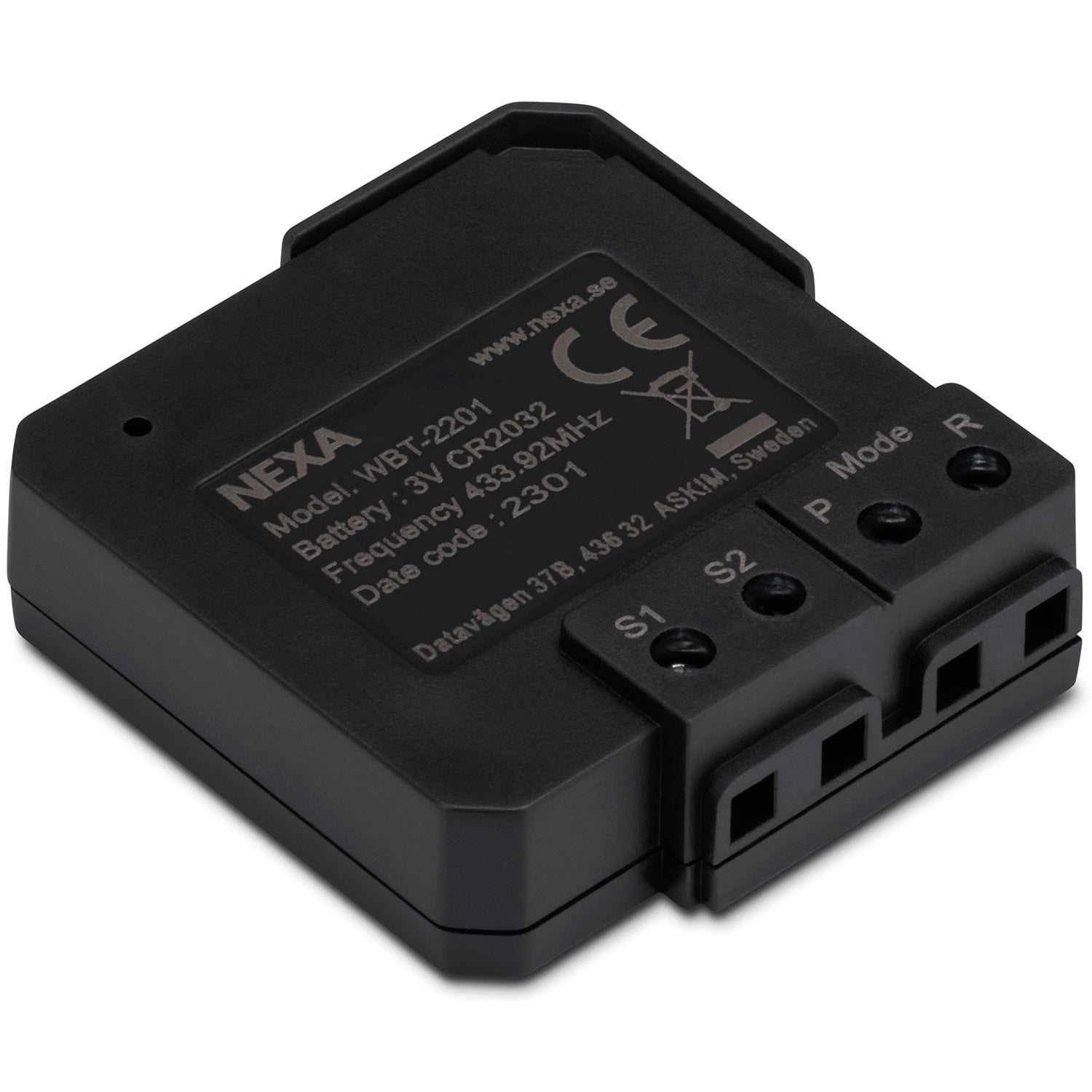 WBT-2201 Built-in transmitter battery On/Off/Dimmer 2 channels