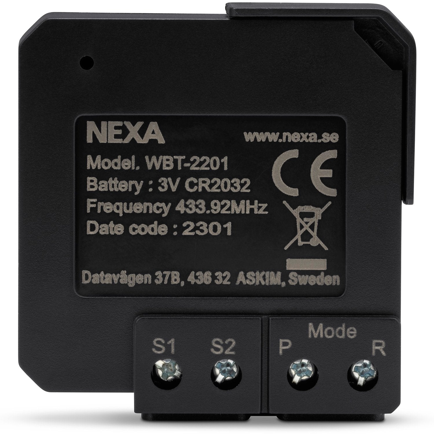 WBT-2201 Built-in transmitter battery On/Off/Dimmer 2 channels