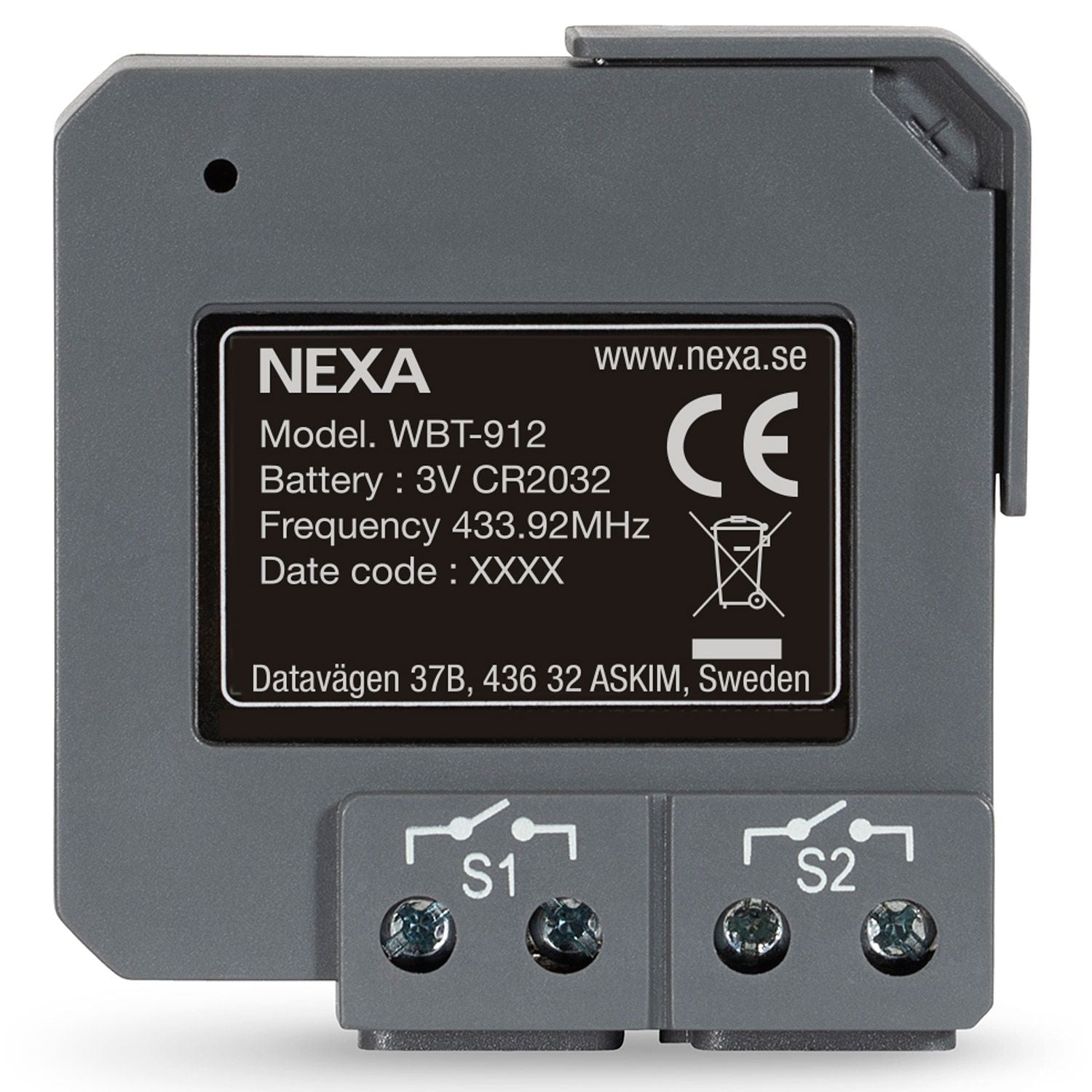 WBT-912 2-channel recessed transmitter