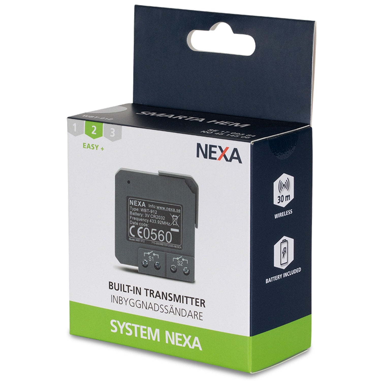 WBT-912 2-channel recessed transmitter