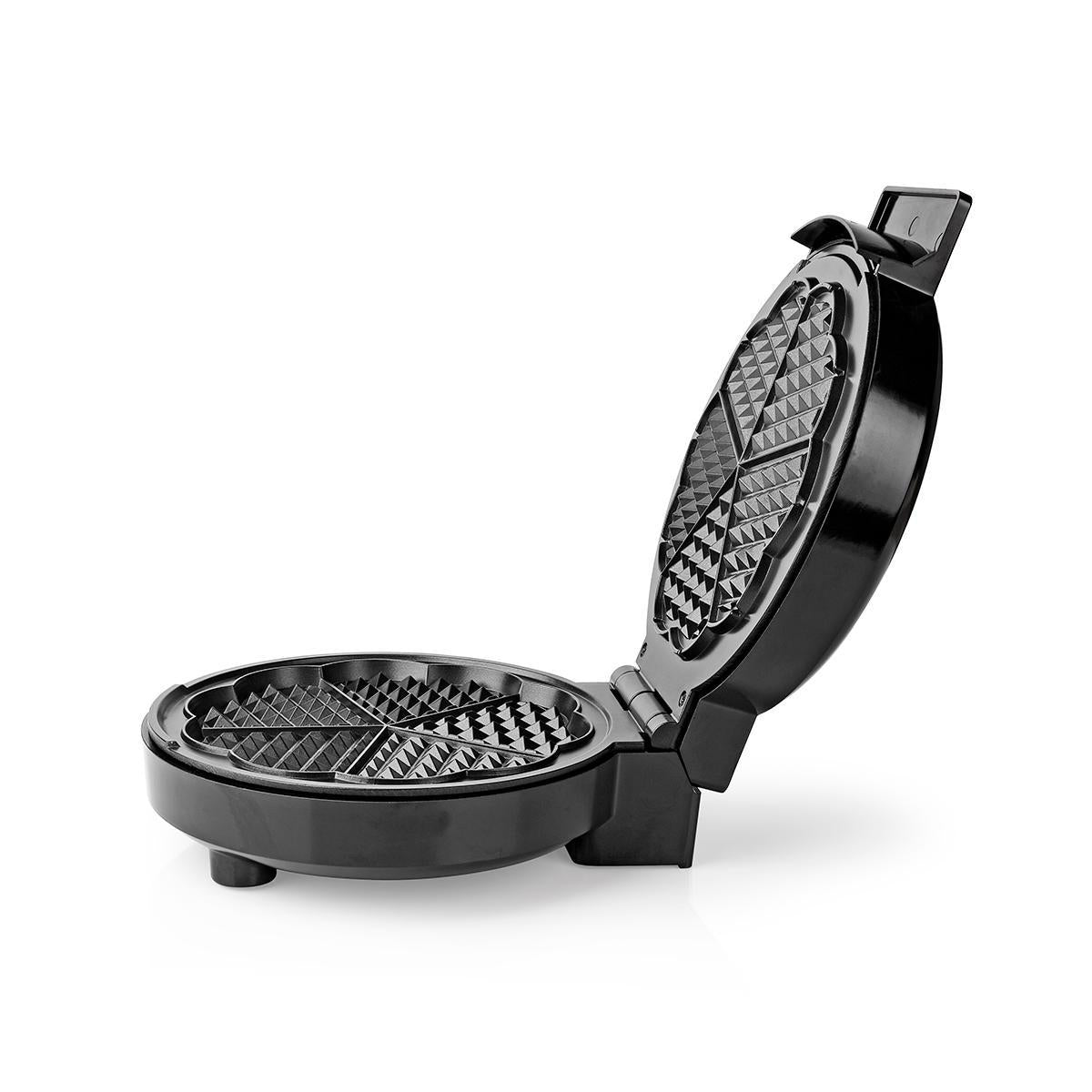 Waffle Iron | 5 Heart shaped waffles | 19 cm | 1000 W | Automatic temperature control | Aluminum / Plastic