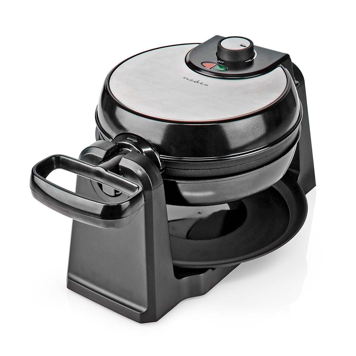 Waffle Iron | Belgian Waffles | 17 cm | 1000 W | Automatic temperature control | ABS / Stainless steel