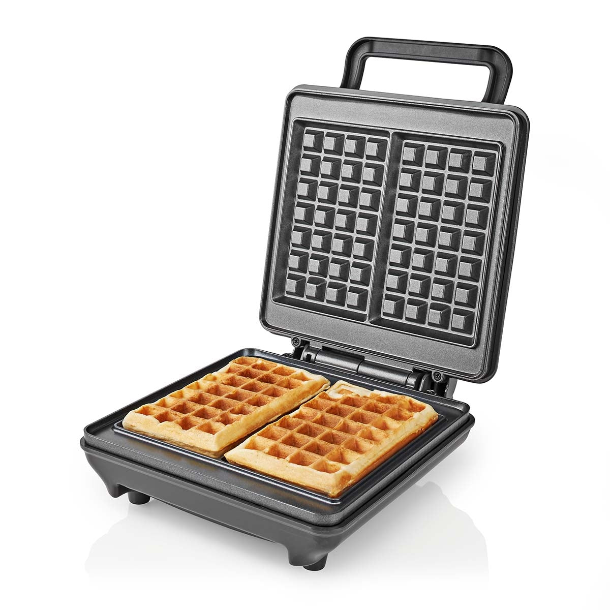 Waffle Iron | Belgian Waffles | 22 x 12.5 cm | 1200 W | Automatic temperature control | ABS / Aluminium