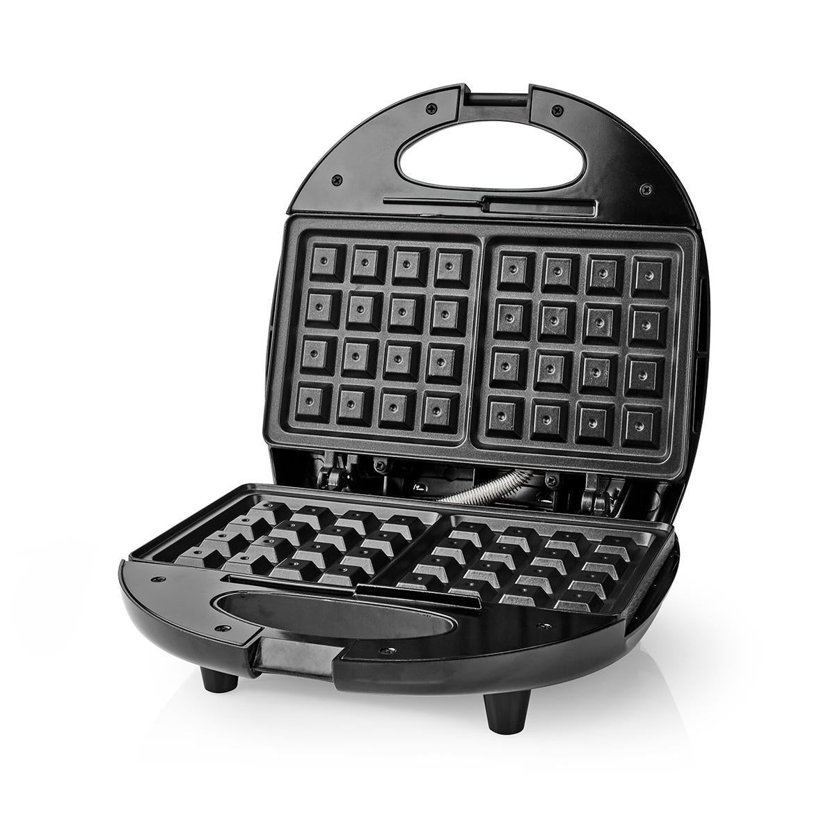 Waffle Iron | Belgian Waffles | 22 x 12 cm | 750 W | Automatic temperature control | Aluminum / Plastic