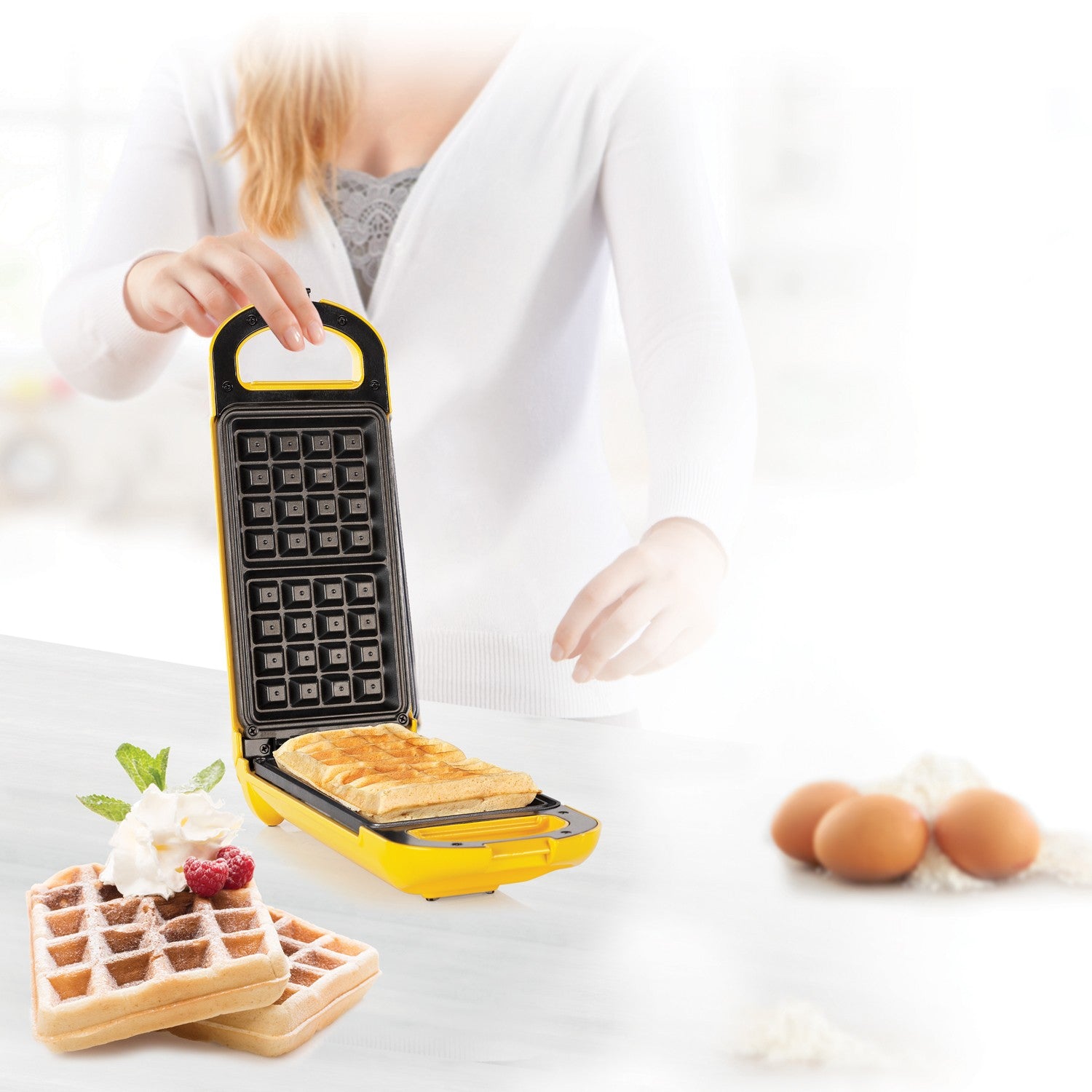 Waffle iron with Flip 132406 Rotatable for best results