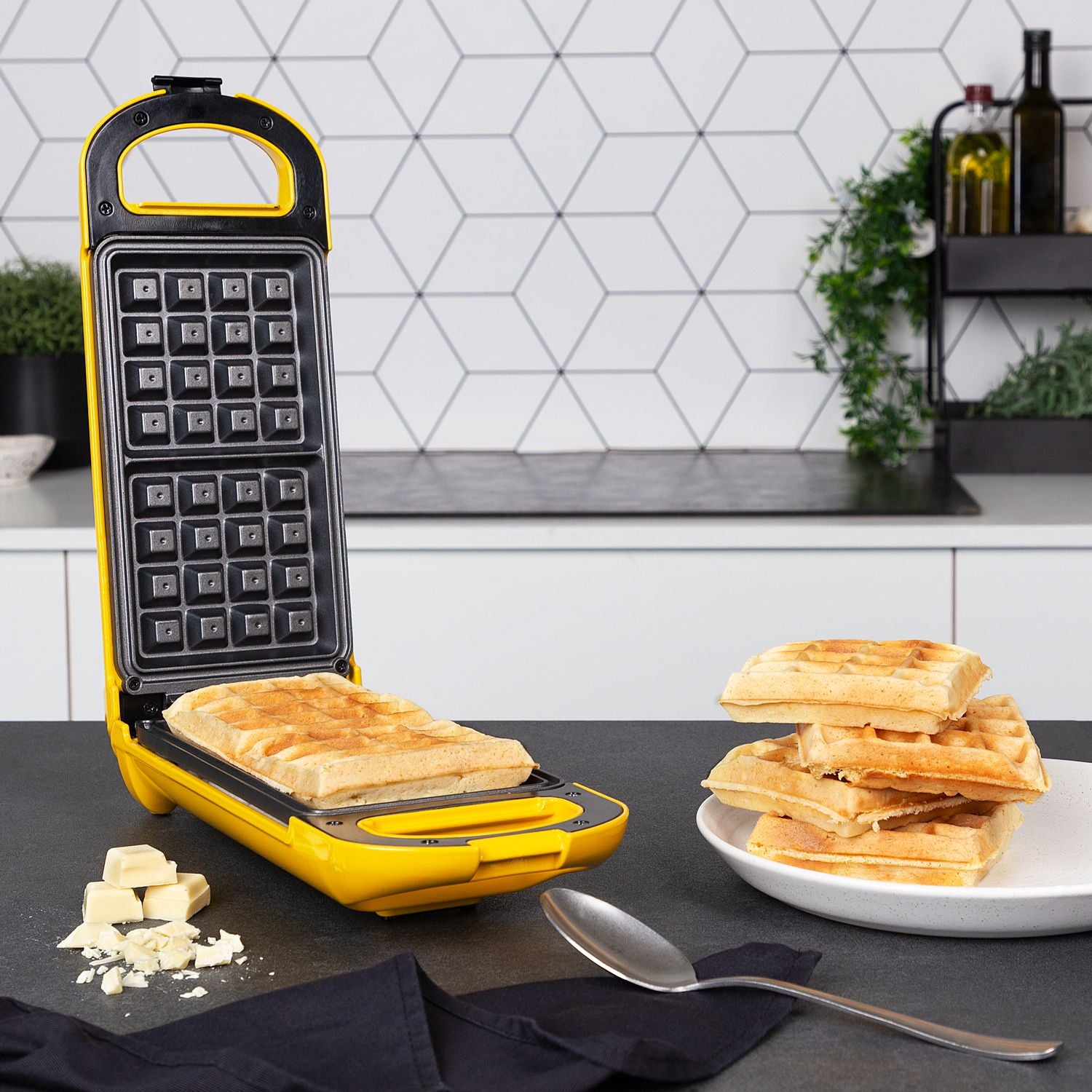 Waffle iron with Flip 132406 Rotatable for best results