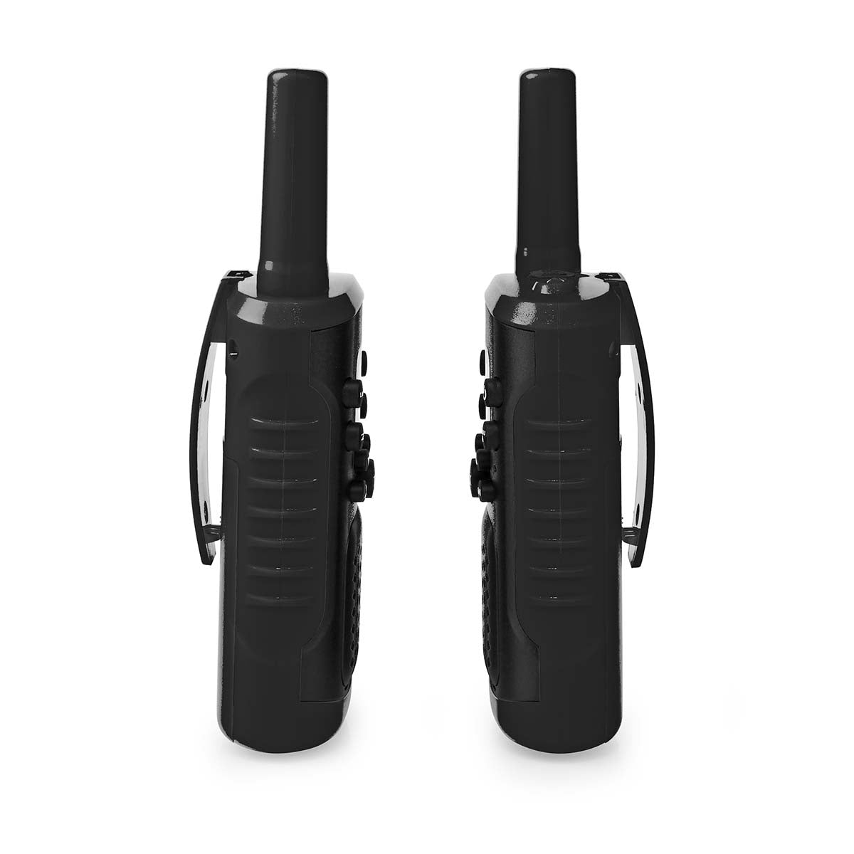 Walkie Talkie Set | 2 handsets | Up to 6 km | Frequency channels: 8 | PTT / VOX | Up to 3 hours | Headphone jack | 2 Headset | Black