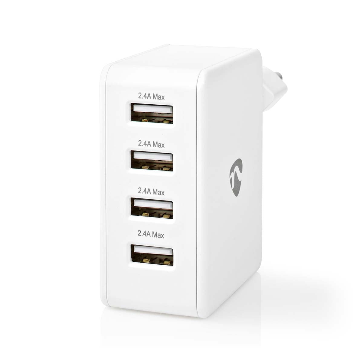 Wall Charger | 24 W| Fast charging function | 4x 2.4 A| Number of outputs: 4 | 4x USB-A | Without cable | Single Voltage Output