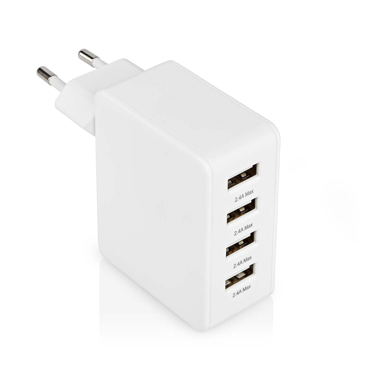 Wall Charger | 24 W| Fast charging function | 4x 2.4 A| Number of outputs: 4 | 4x USB-A | Without cable | Single Voltage Output