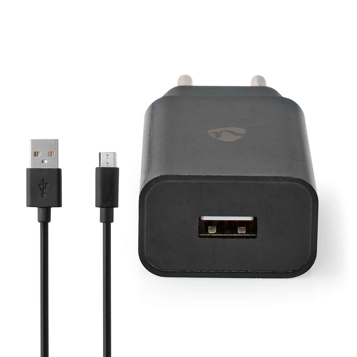Wall Charger | 5 W| Fast charging function | 1.0 A A | Number of outputs: 1 | USB-A | Micro USB (Loose) Cable | 1.00 m | Single Voltage Output