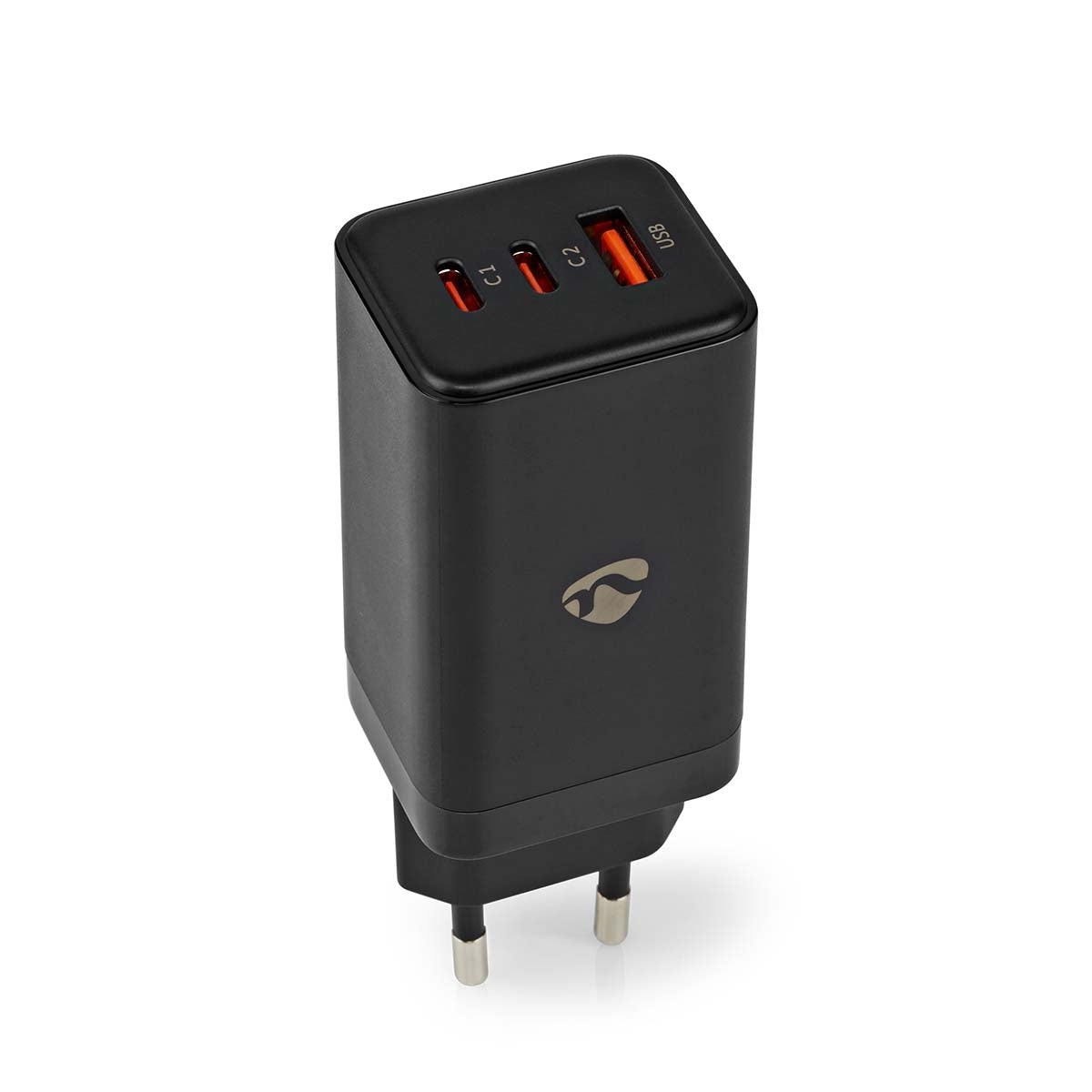 Wall Charger | 65 W| GaN | Fast charging function | 3.0 / 3.25 A A | Number of outputs: 3 | USB-A / 2x USB-C™ | Automatic selection of Voltage