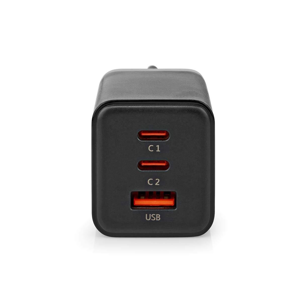 Wall Charger | 65 W| GaN | Fast charging function | 3.0 / 3.25 A A | Number of outputs: 3 | USB-A / 2x USB-C™ | Automatic selection of Voltage