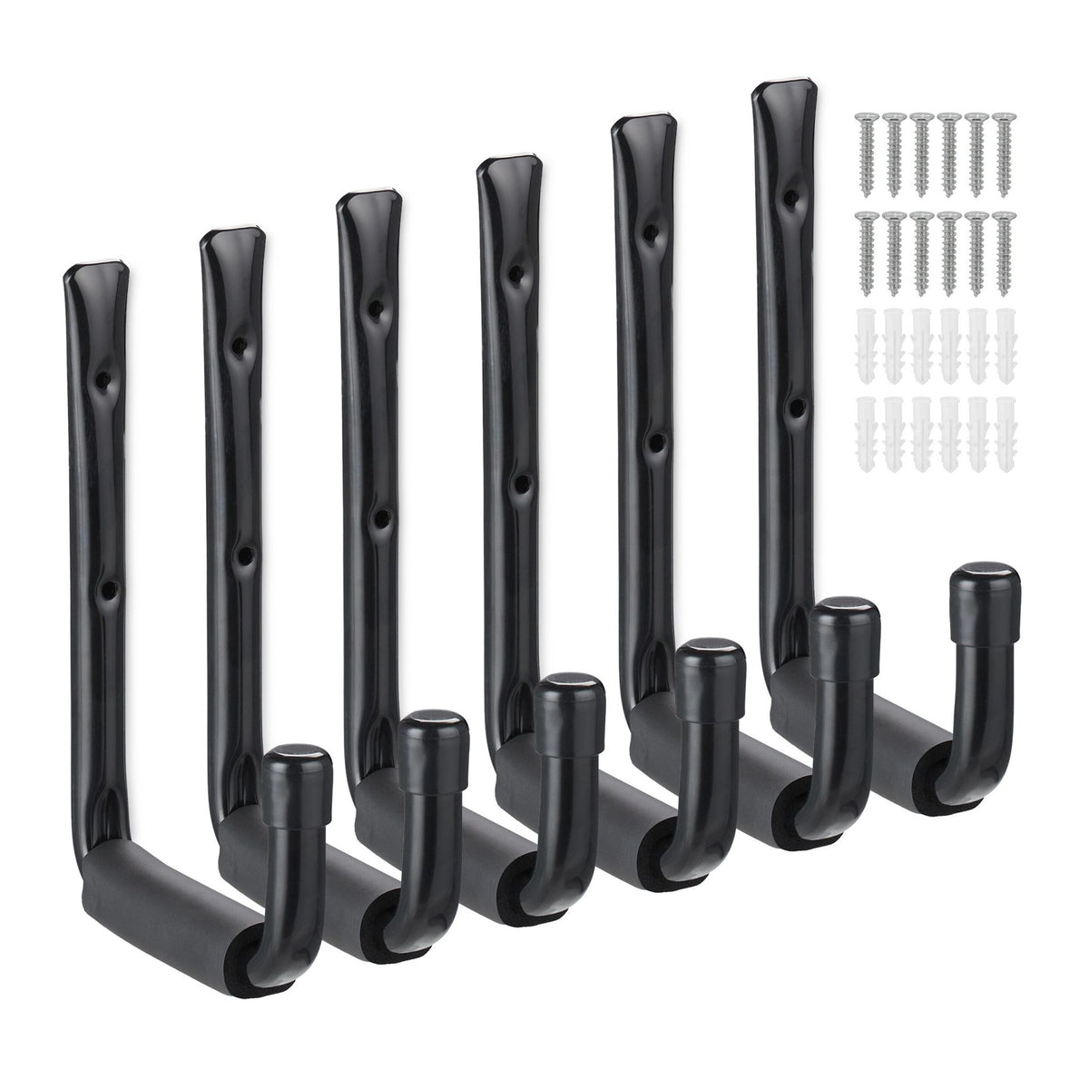 Wall Hooks Garage Set of 6