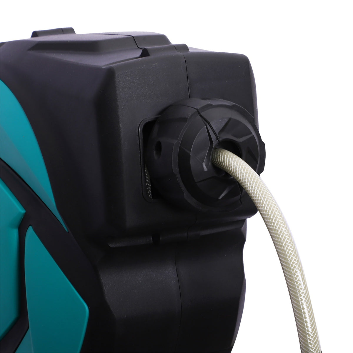 Wall Hose Box, Hose Reel, Swivels 180° With Multi-Shower, Frost Protection -5–45 °C, Plastic, Green + Black, 10 M