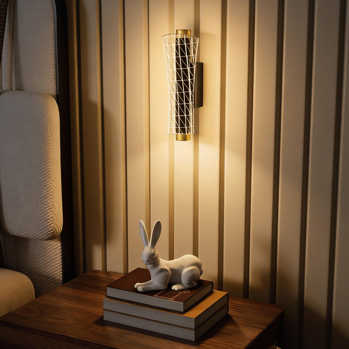 Wall Lamp Set, Geometric Design, 3 Light Colors, 9W LED