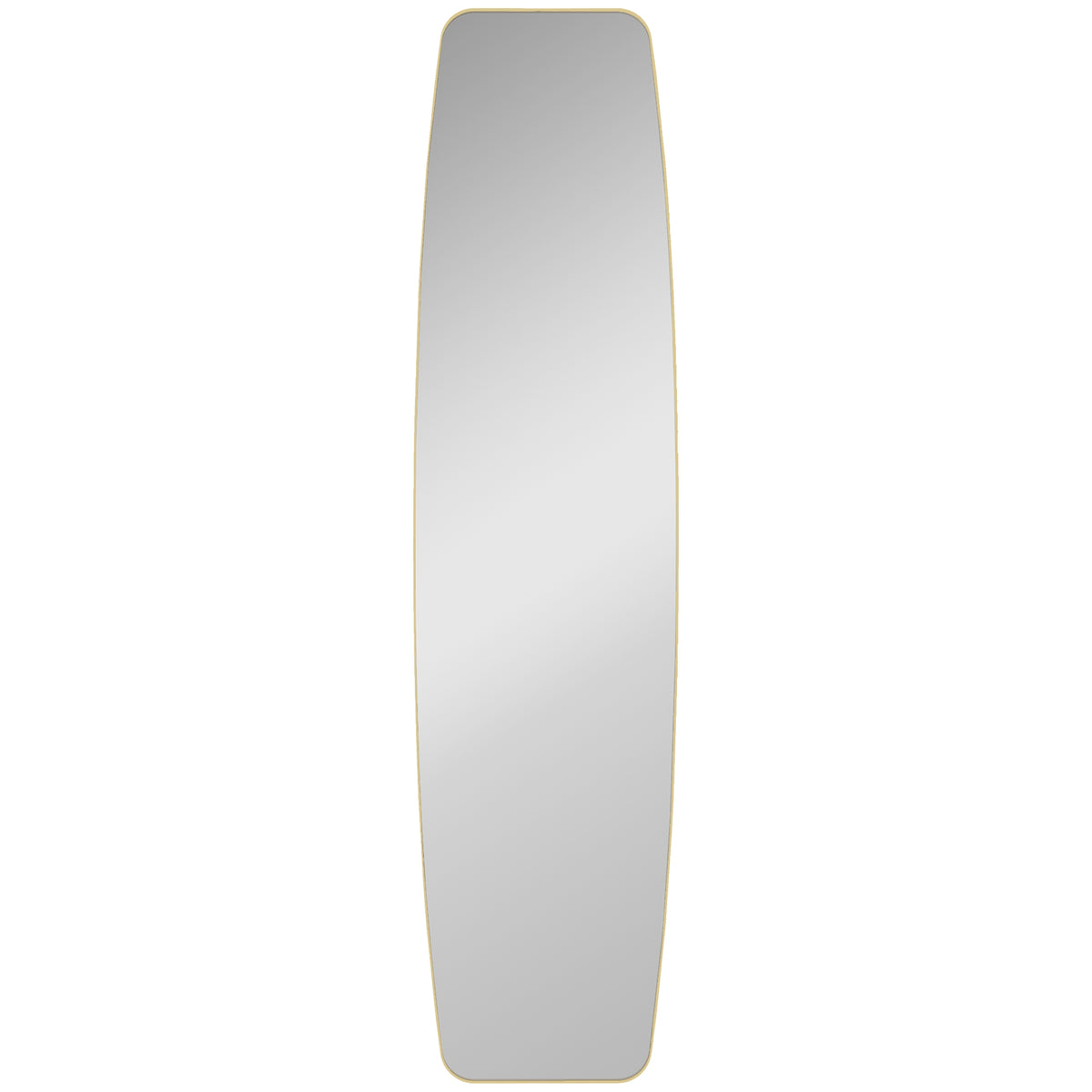 Wall Mirror with Gold Metal Frame, 160 x 40 cm