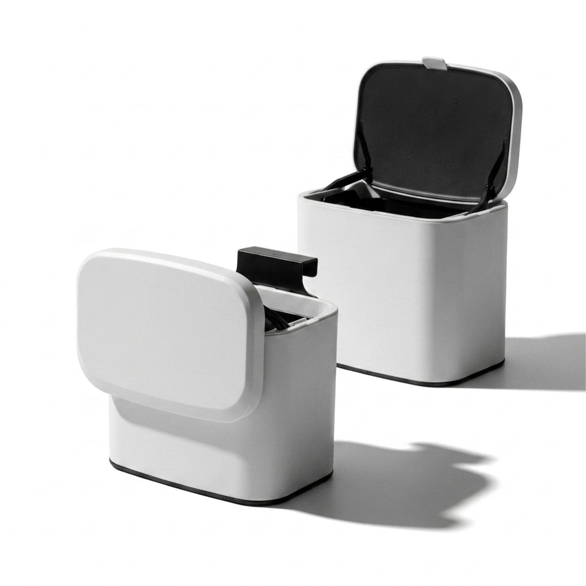 Wall-Mount Bin, White, 4L – Kitchen & Bathroom Use