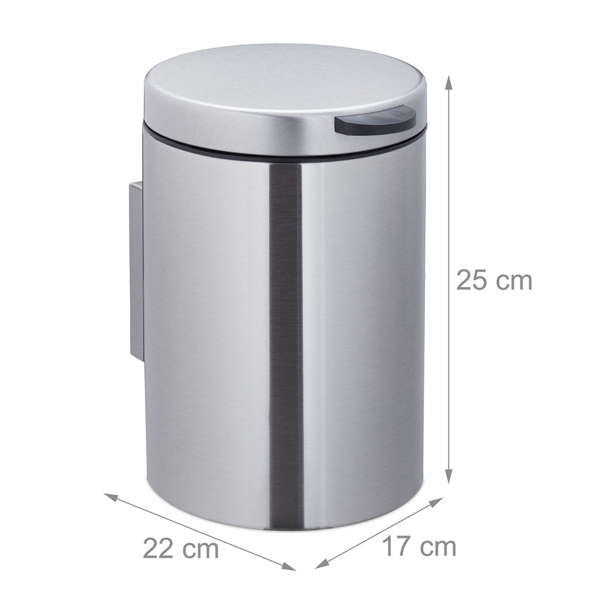 Wall Mounted Bathroom Bin 3 Litres