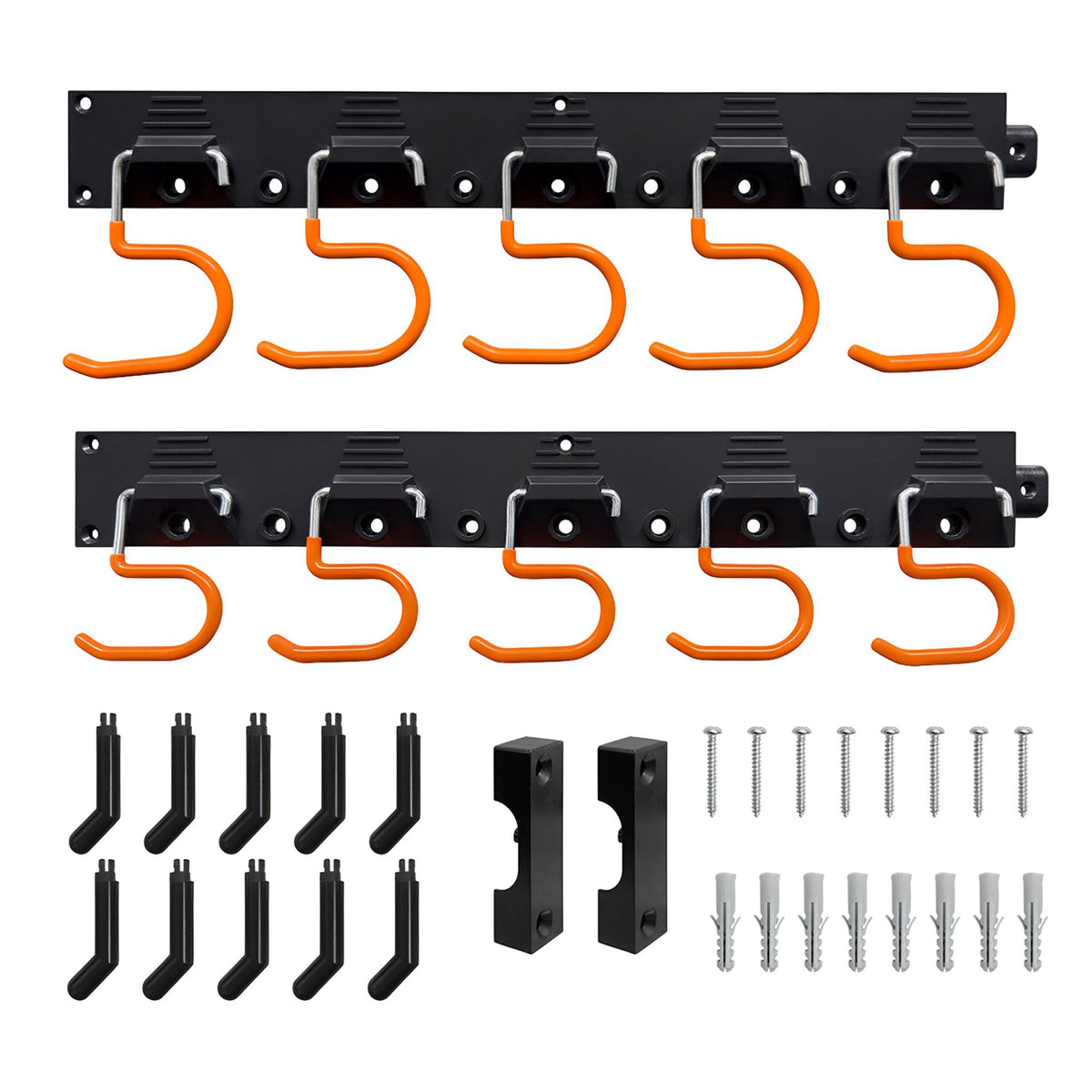 Wall-Mounted Garden Tool Holder for Garage and Workshop