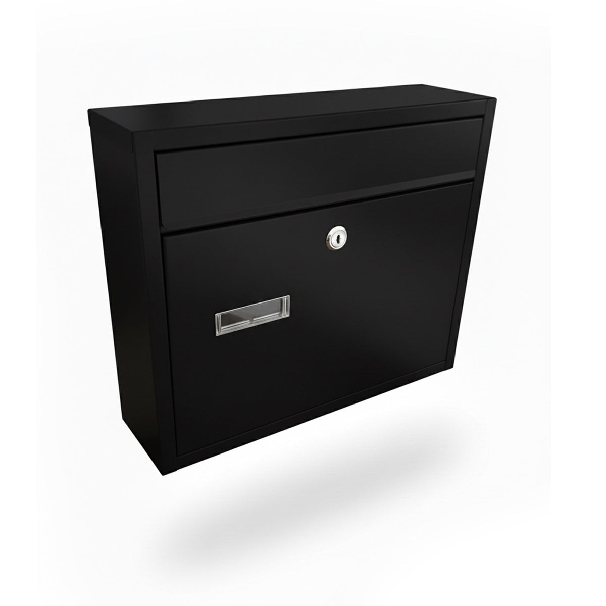 Wall-Mounted Horizontal Mailbox with Lock & Nameplate