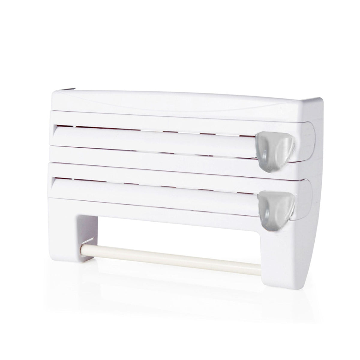 Wall-Mounted Kitchen Roll Holder with Foil Cutter