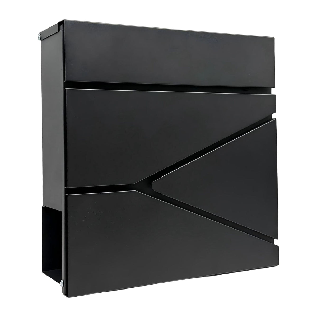 Wall-Mounted Mailbox with Newspaper Slot & Rain Canopy