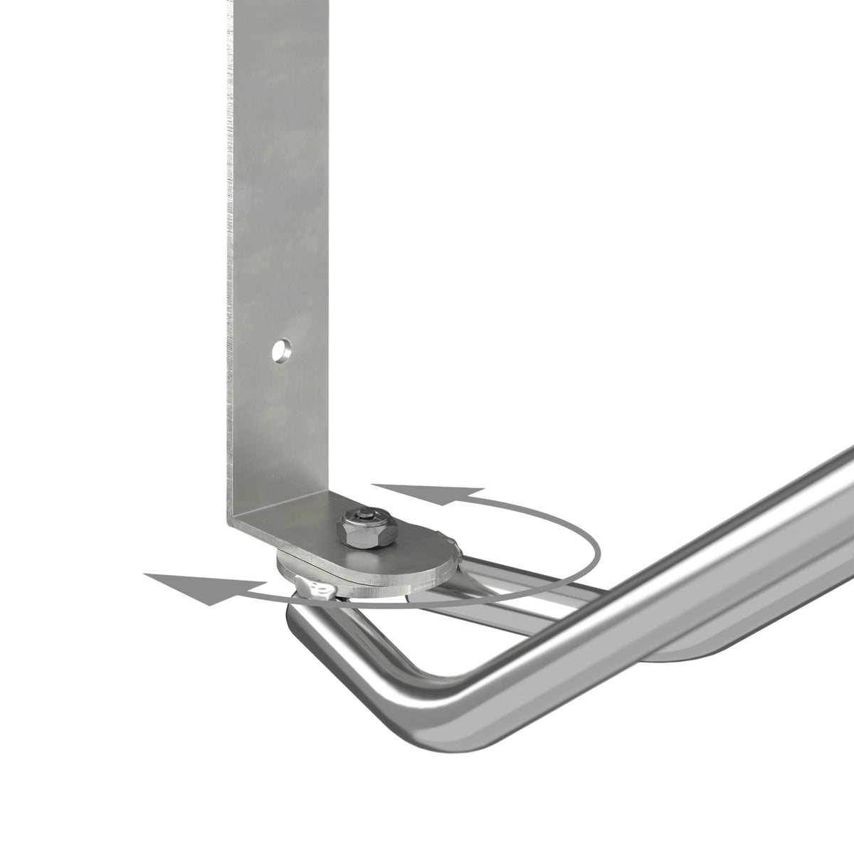 Wall-Mounted Swivelling Bike Rack Set, Steel