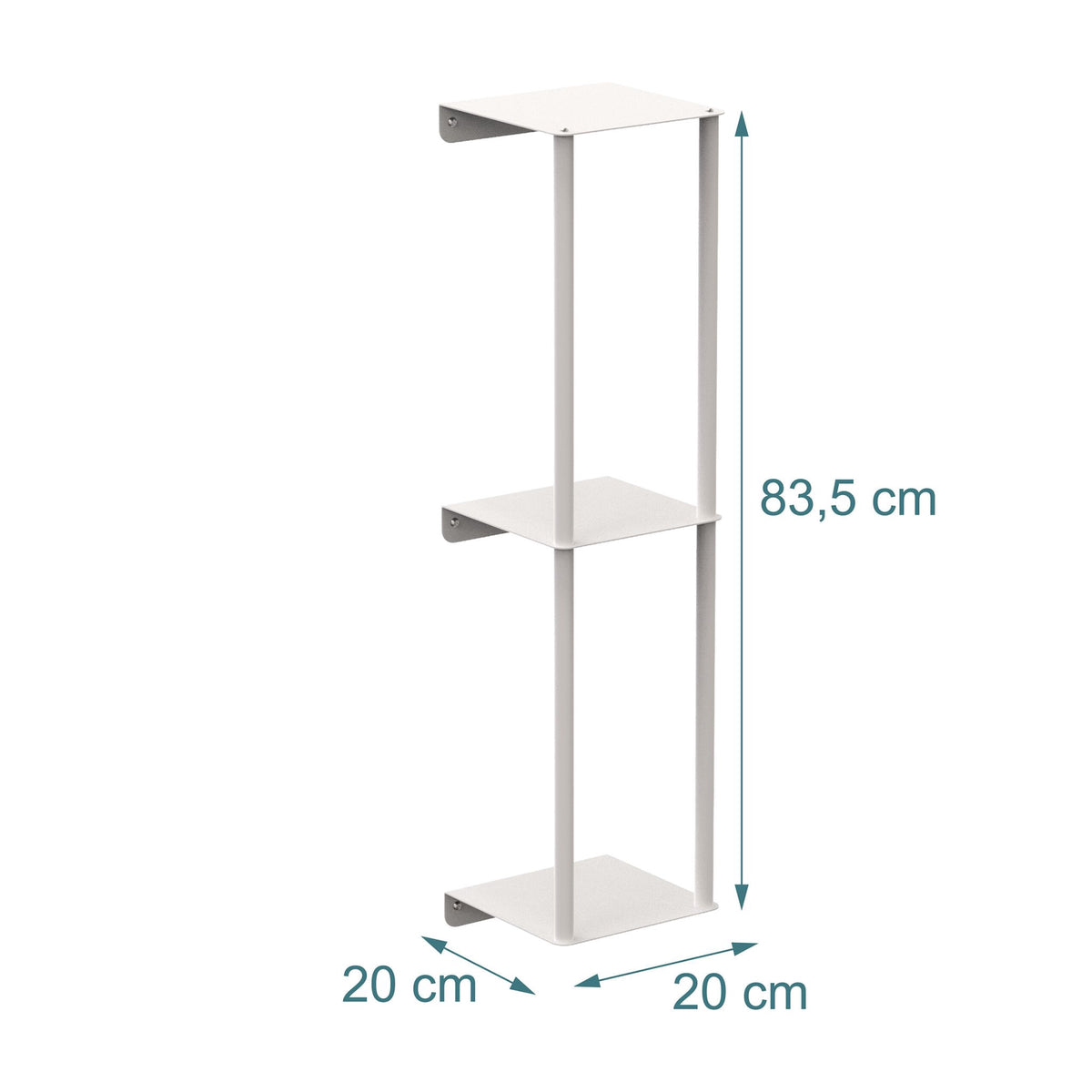 Wall-Mounted Towel Rack with Shelf – Metal Storage