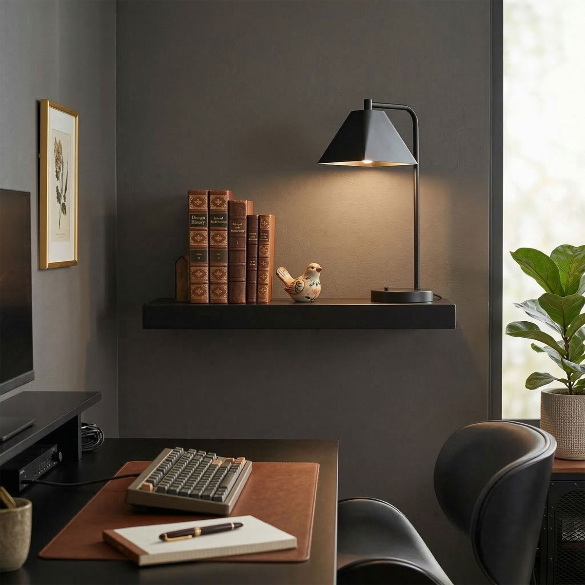 Wall Shelf with Metal Bracket – Living Room or Kitchen