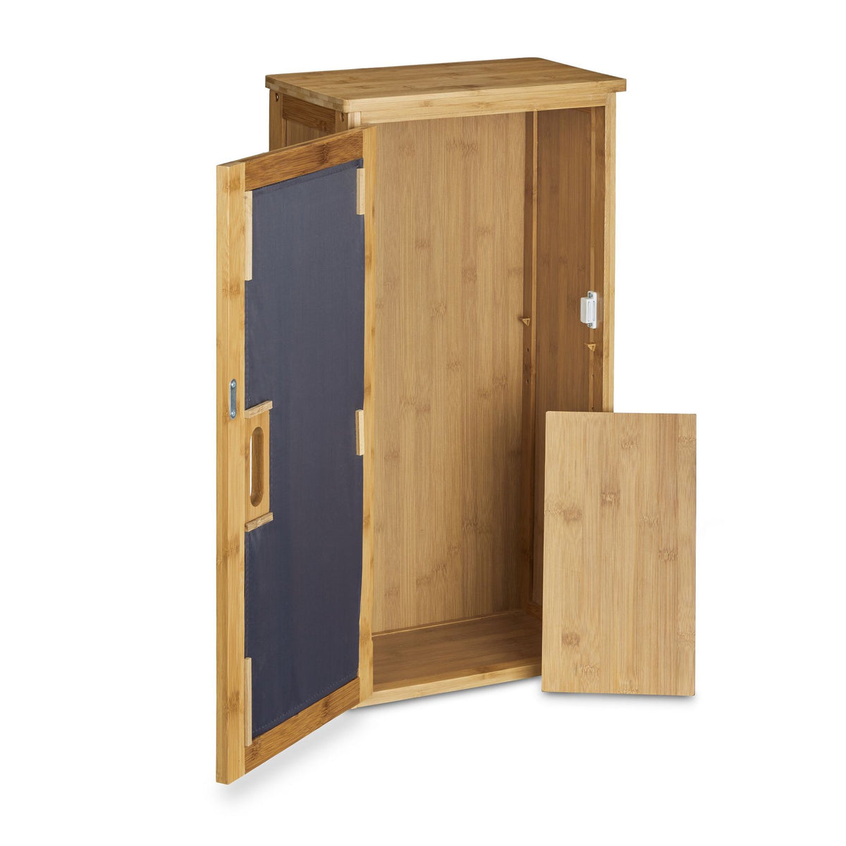 Wall cabinet for bathroom Bamboo 2 shelves