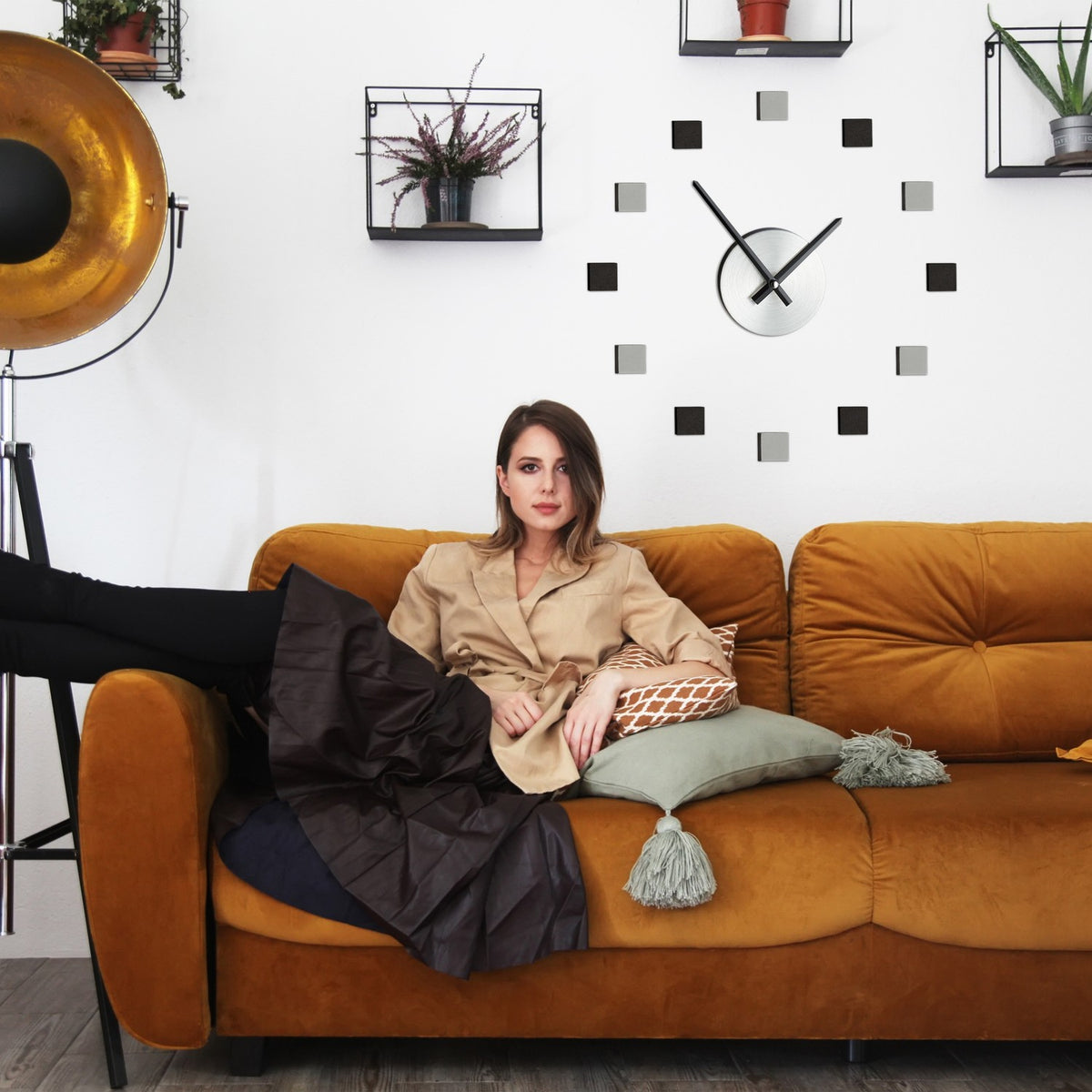 Wall clock DIY modern