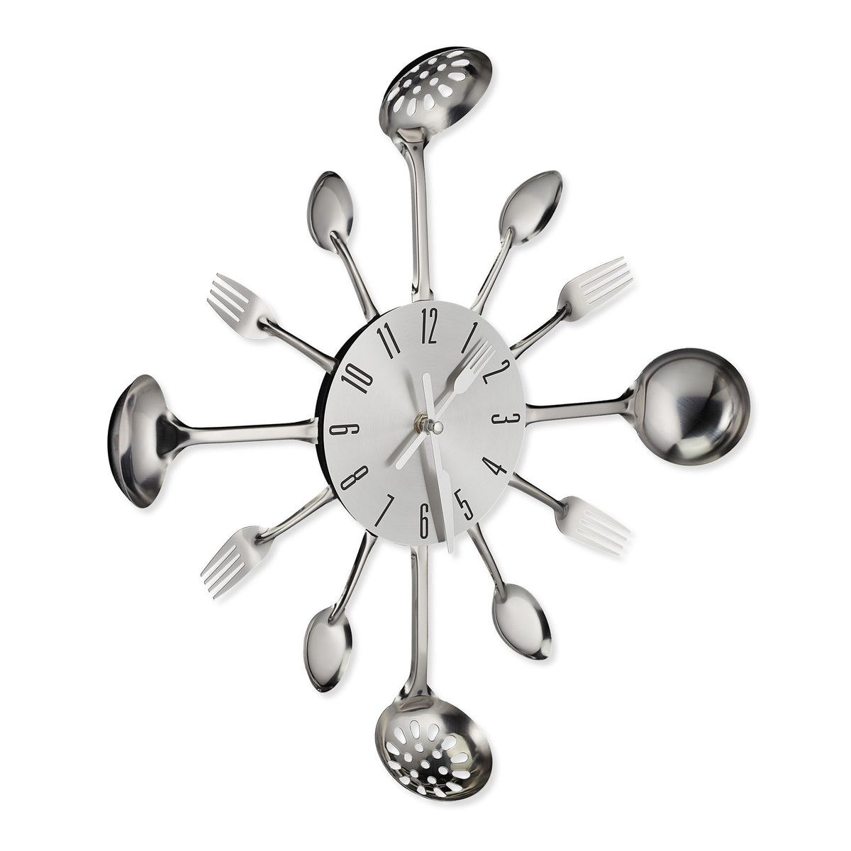 Wall clock cutlery