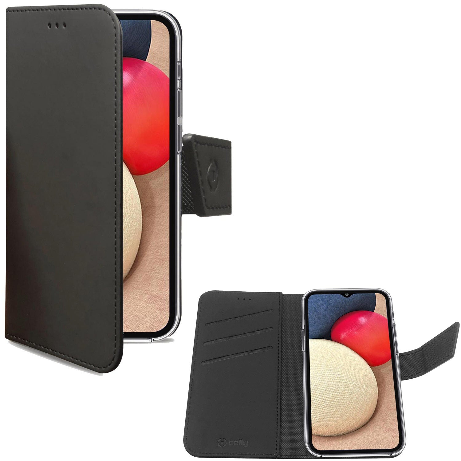 Wallet Case Galaxy A02s SM-A025F Black