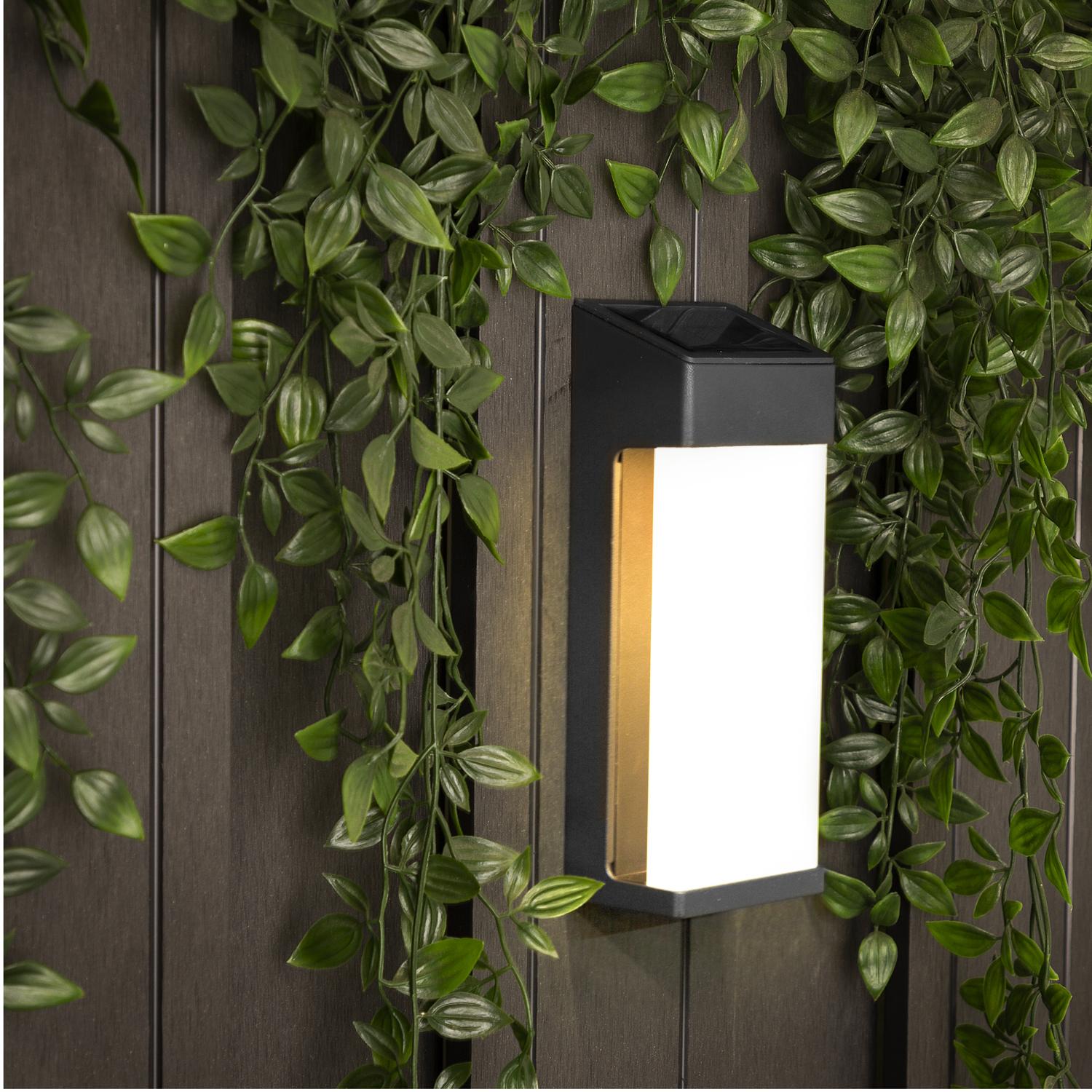 Wall lamp Solar cell with twilight sensor