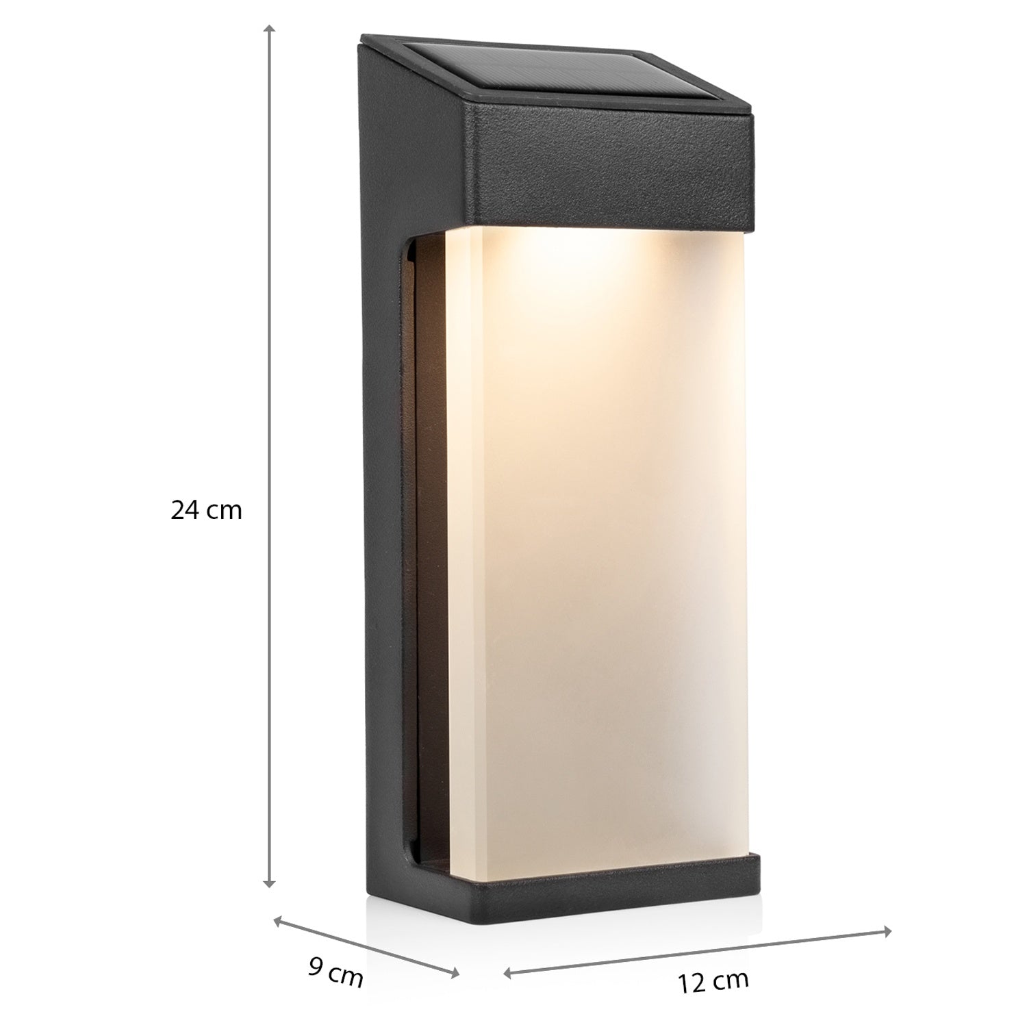Wall lamp Solar cell with twilight sensor