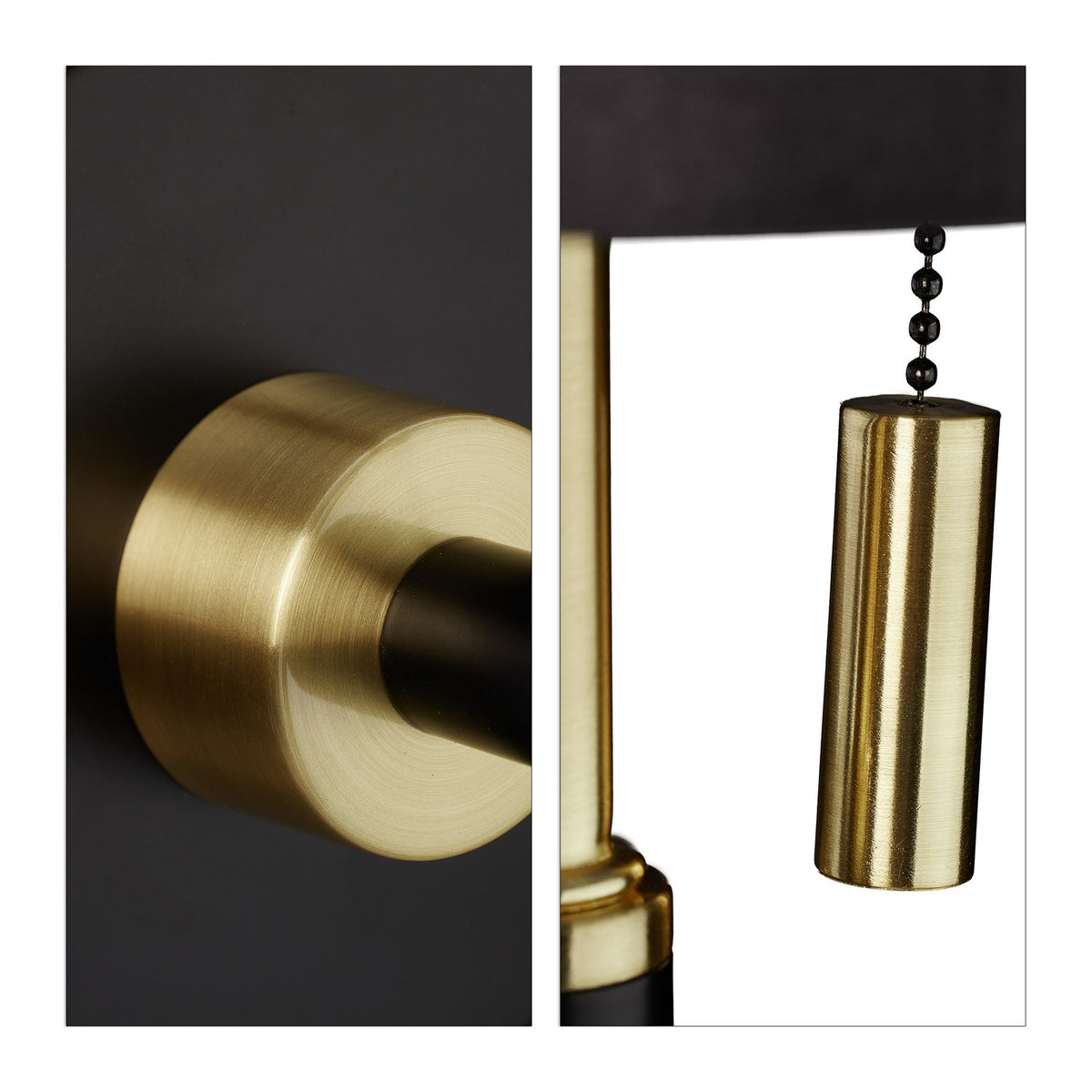 Wall lamp with fabric shade
