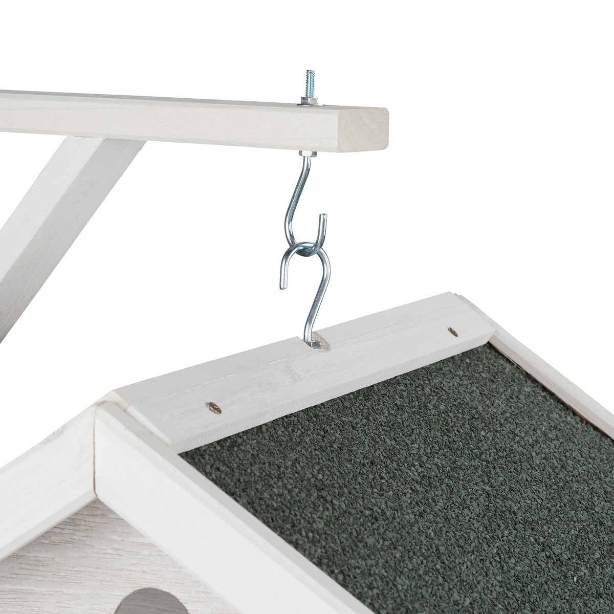 Wall-mounted bird table white