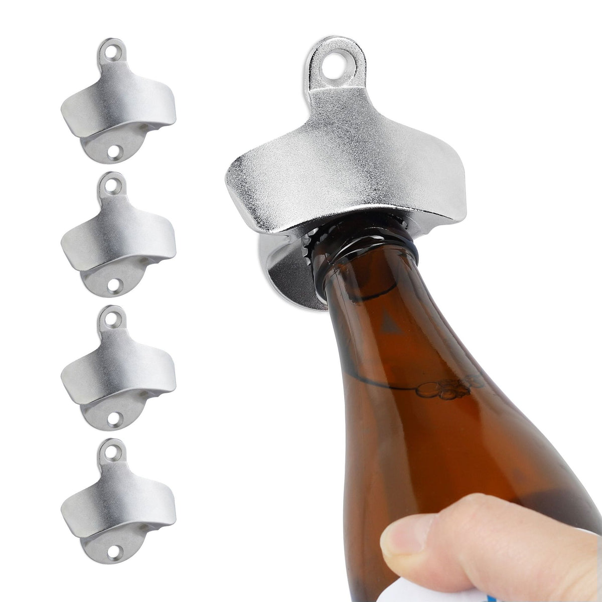 Wall mounted bottle opener - set of 5