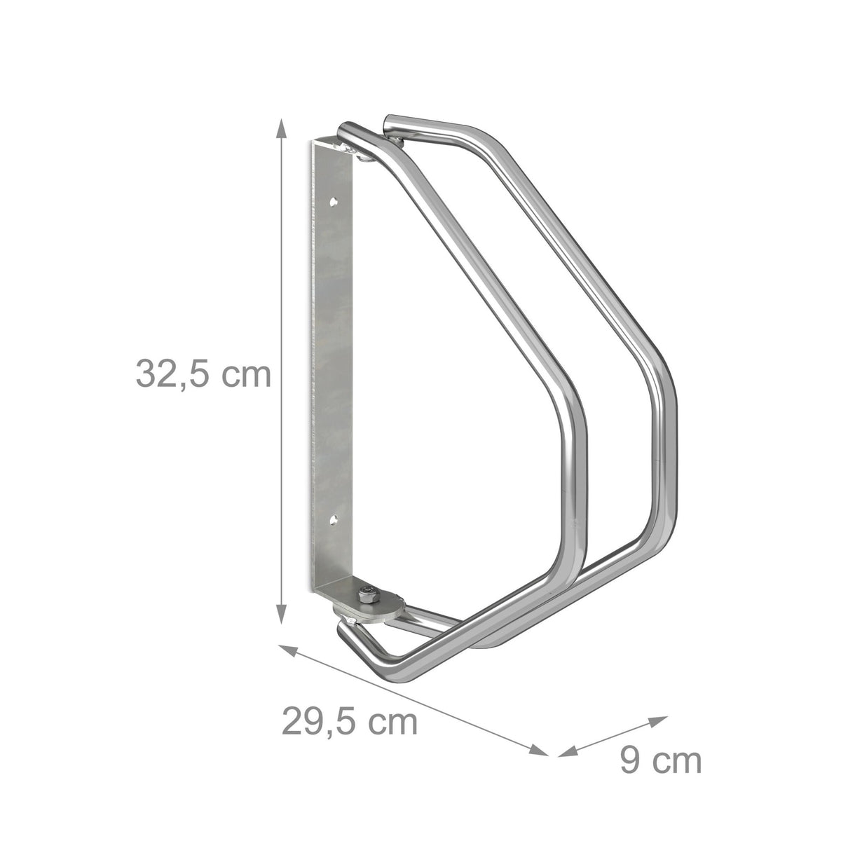 Wall-mounted swivel bike rack set