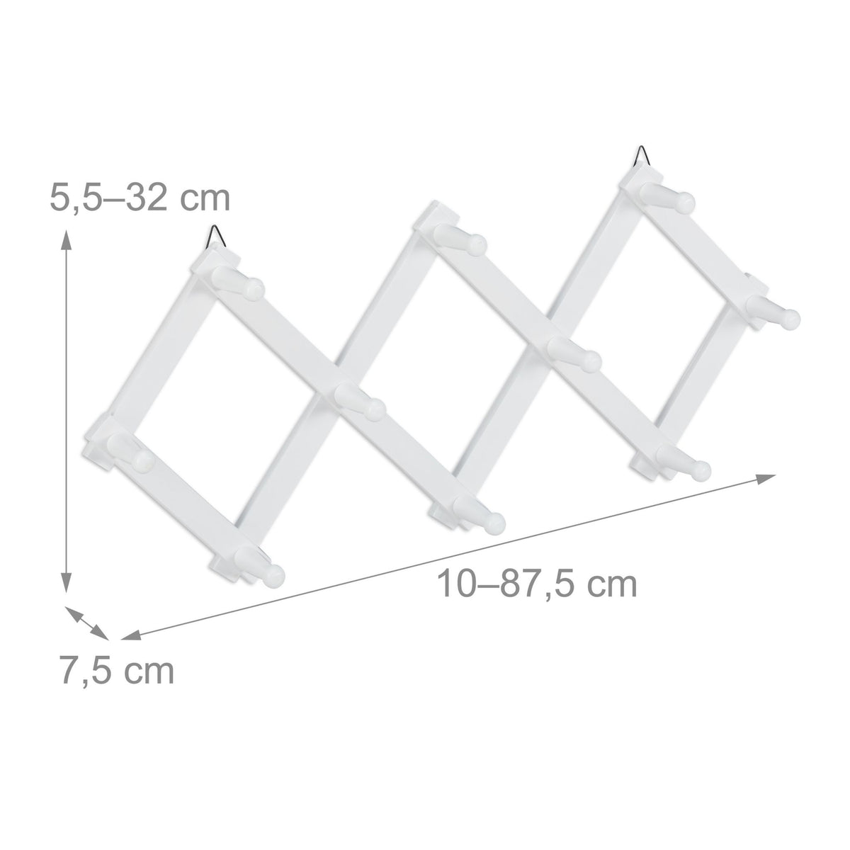 Wall shelf wood foldable
