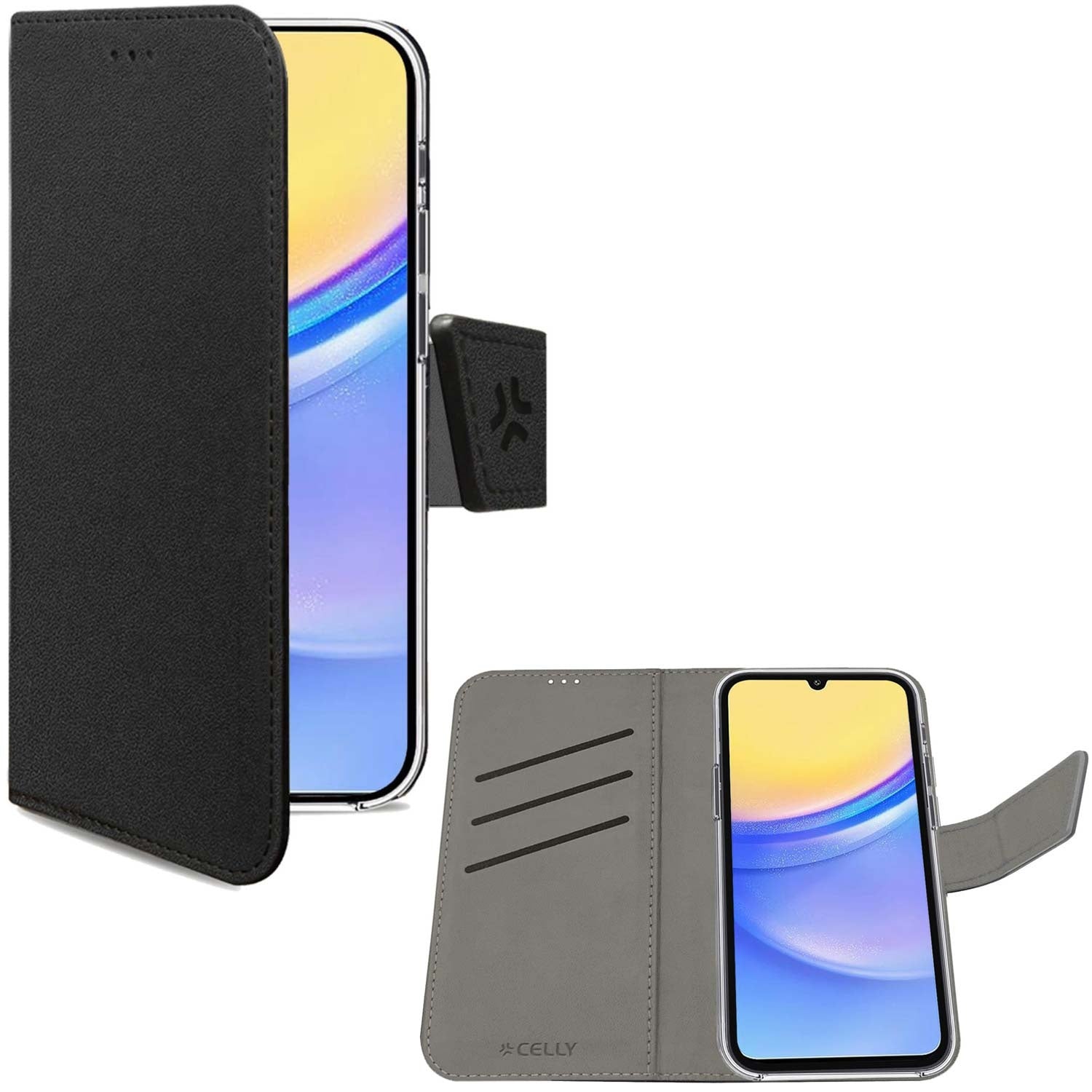 Wally Wallet Case Galaxy A15 4G / A15 5G Black