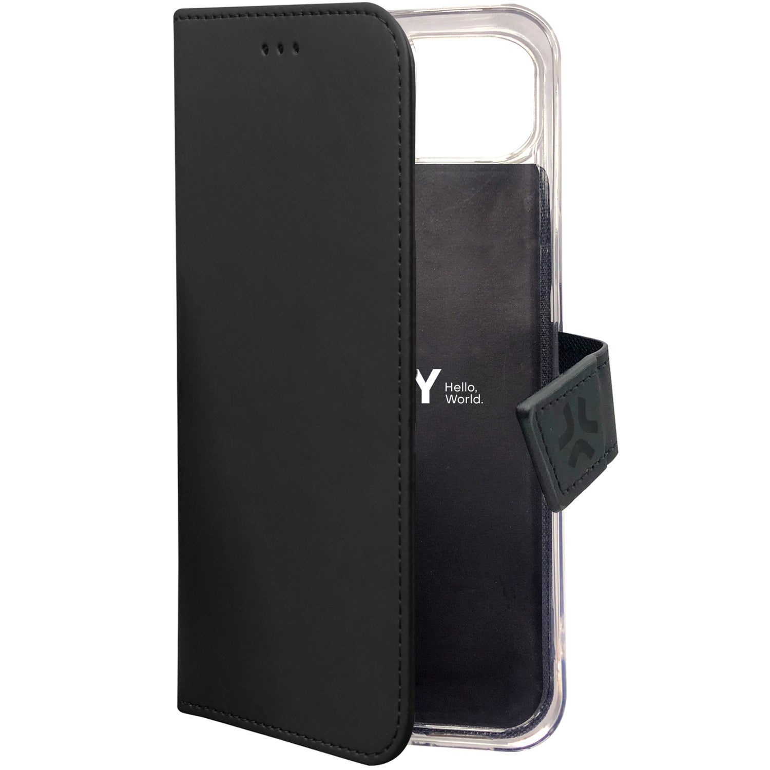 Wally Wallet Case iPhone 15 Black