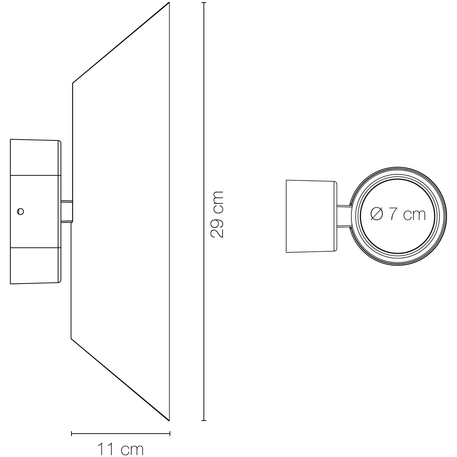 Wally Wall lamp Up/Down 2 x5W 2x350lm 3000K